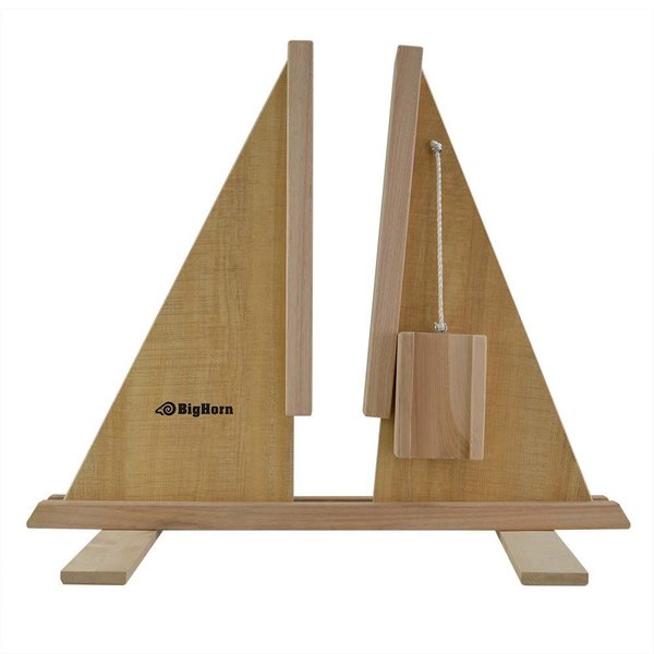 Big Horn Self-Adjusting Door Holder, All Wood - For Doors as Thin as 1" Or as Thick as 2-1/4" 70150
